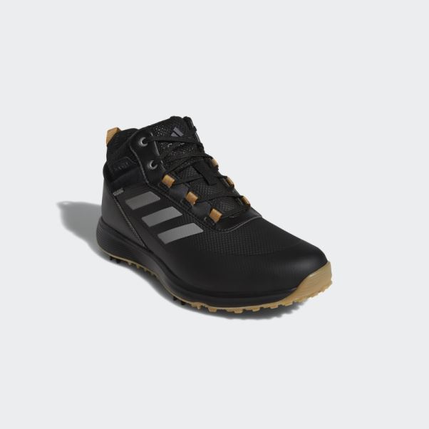 Chaussures De Golf Mi-hautes En Polyester Recyclé S2g Noires Adidas