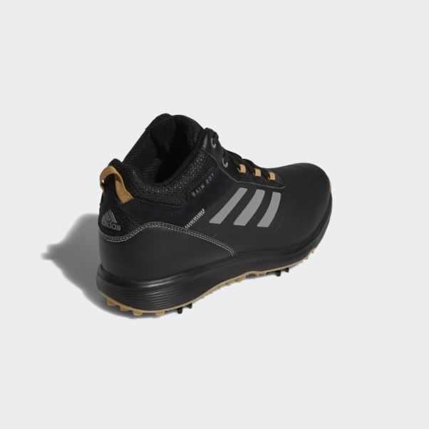 Chaussures De Golf Mi-hautes En Polyester Recyclé S2g Noires Adidas