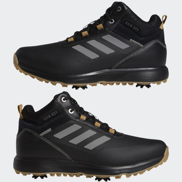 Chaussures De Golf Mi-hautes En Polyester Recyclé S2g Noires Adidas