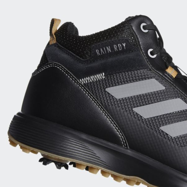 Chaussures De Golf Mi-hautes En Polyester Recyclé S2g Noires Adidas