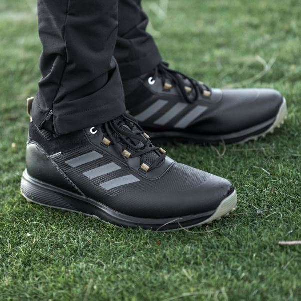Chaussures De Golf Mi-hautes En Polyester Recyclé S2g Noires Adidas
