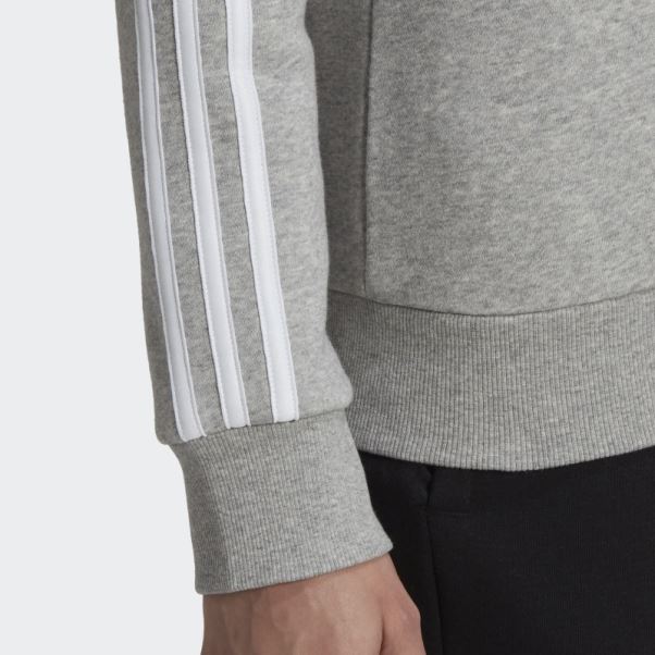 Sweat Polaire Essentials 3 Bandes Gris Moyen Adidas