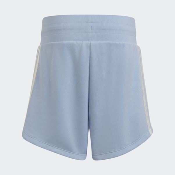 Short Taille Haute Imprimé Graphique Bleu Aube Adidas