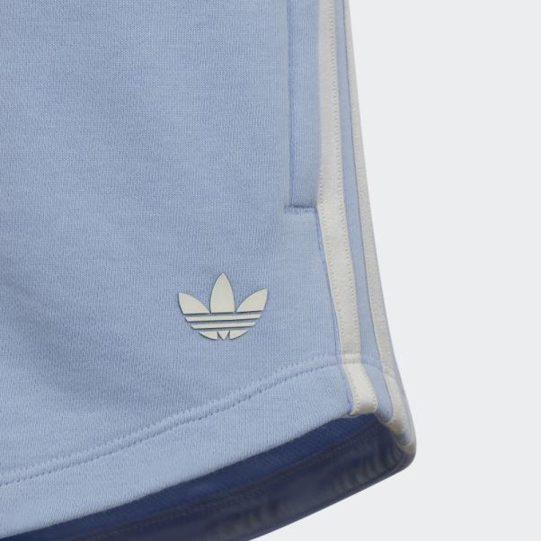 Short Taille Haute Imprimé Graphique Bleu Aube Adidas