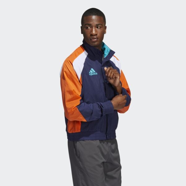 Veste Rétro Inversée Des Insulaires Bleu Marine Adidas