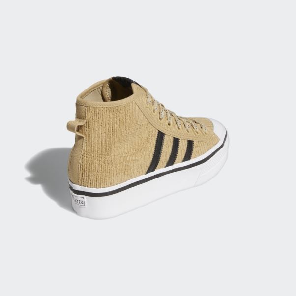 Nizza Plate-forme Mi Chaussures Beige Ton Adidas