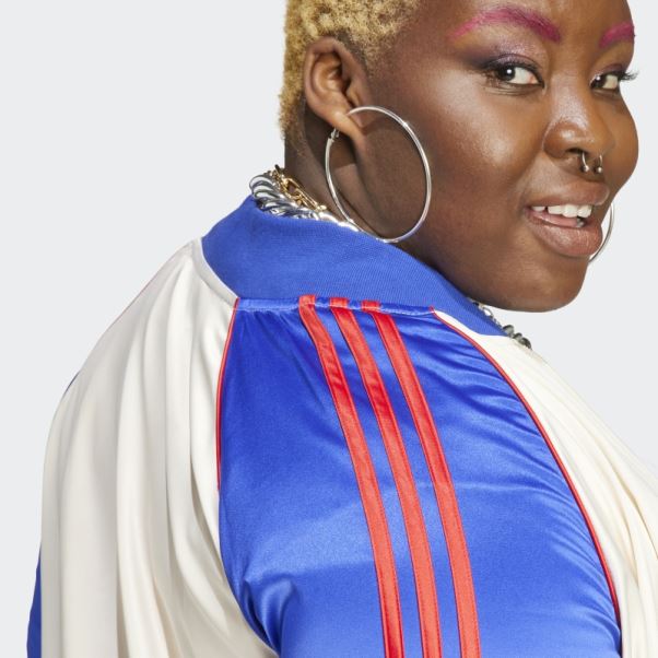 Veste De Survêtement Satin Sst (taille Plus) Adidas Blanc