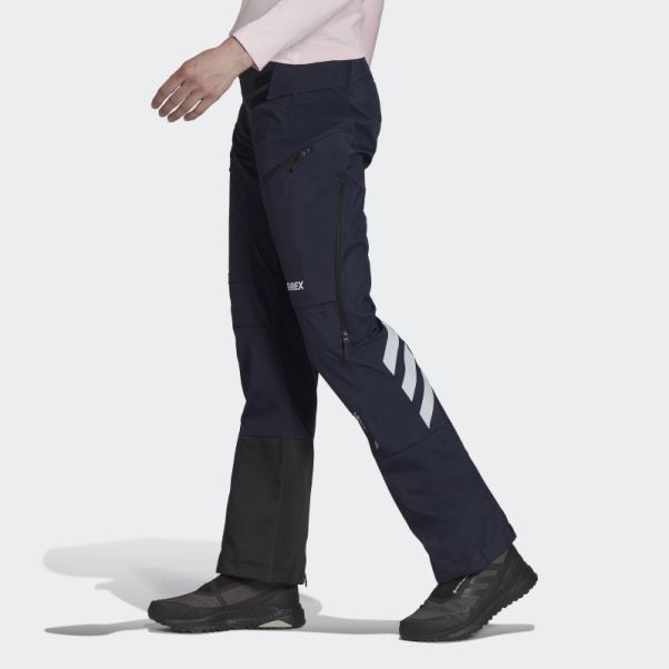 Pantalon De Survêtement Softshell Terrex Skyclimb Tour Gore Ski De Randonnée Adidas Ink