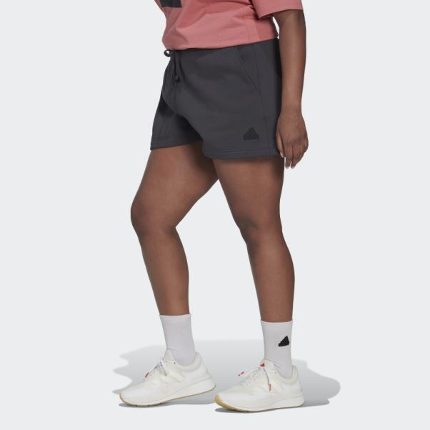Short De Survêtement Adidas (grande Taille) Carbone