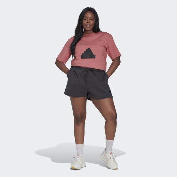 Short De Survêtement Adidas (grande Taille) Carbone