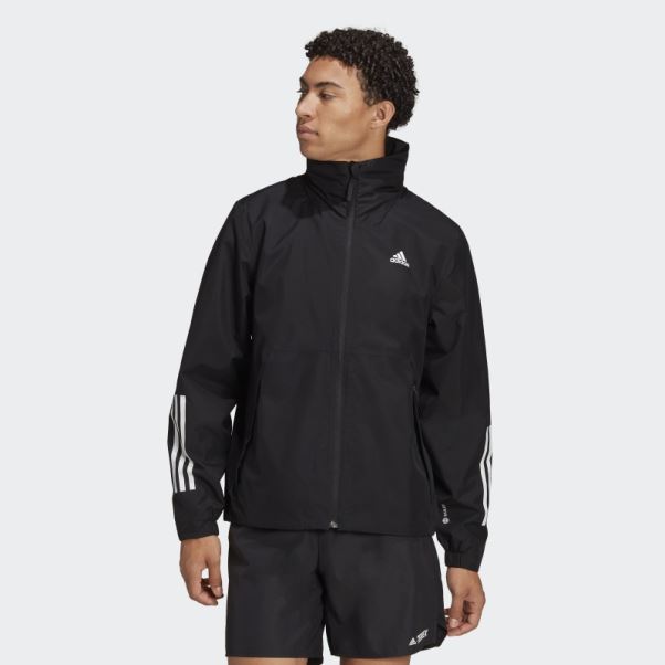 Veste Adidas Bsc 3-stripes Rain.rdy Noir Fashion