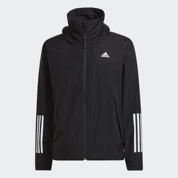 Veste Adidas Bsc 3-stripes Rain.rdy Noir Fashion