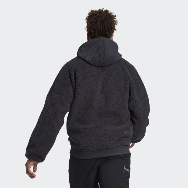 Sweat Polaire Zip Intégral Carbone Adidas