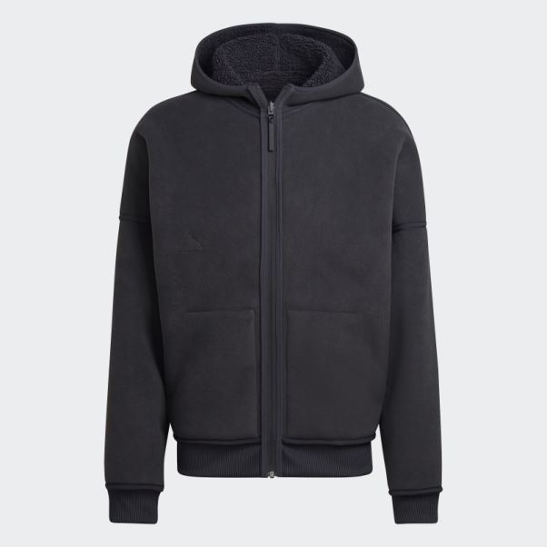 Sweat Polaire Zip Intégral Carbone Adidas