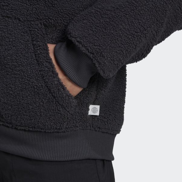Sweat Polaire Zip Intégral Carbone Adidas