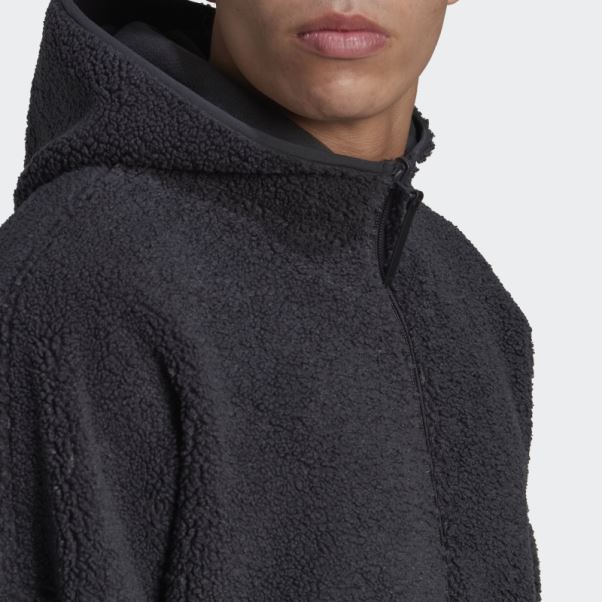 Sweat Polaire Zip Intégral Carbone Adidas