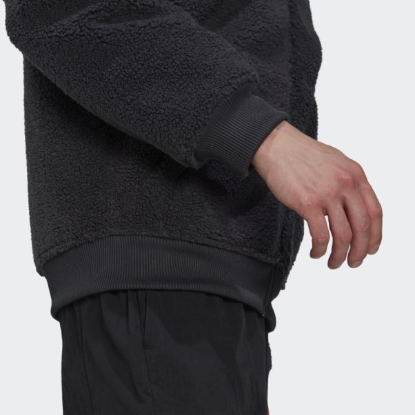 Sweat Polaire Zip Intégral Carbone Adidas