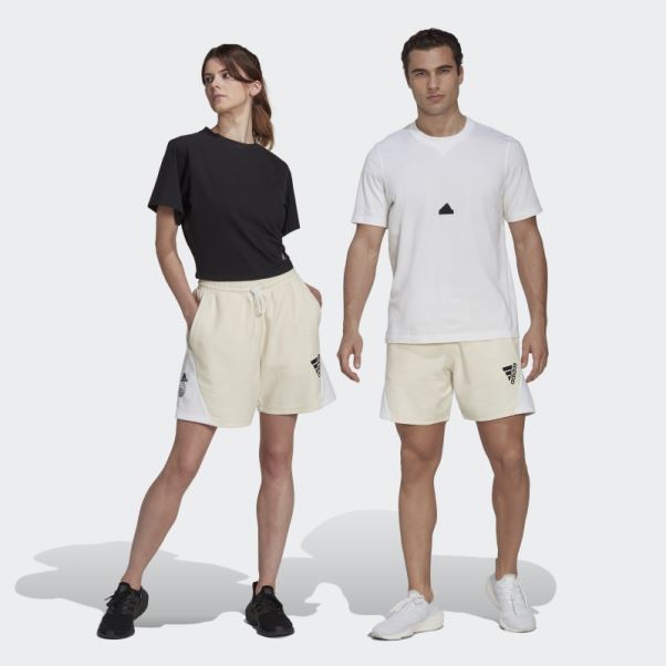 Adidas Short En Molleton Inversé (non Genré) Non Teint