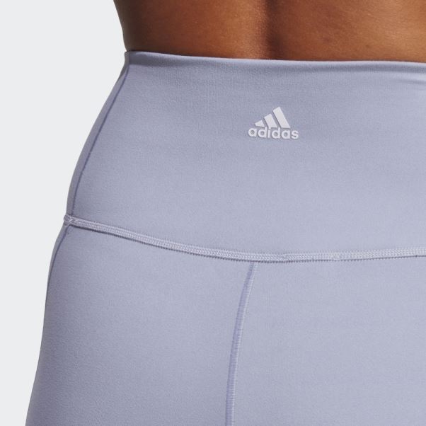 Legging Adidas Yoga Studio 7/8 Violet Argent