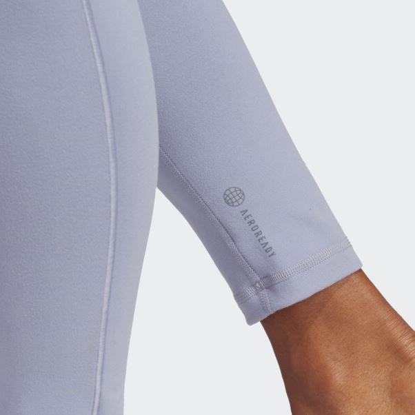 Legging Adidas Yoga Studio 7/8 Violet Argent