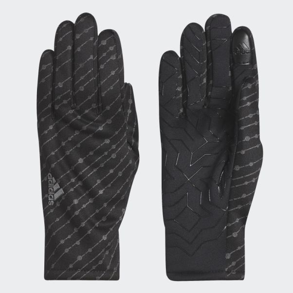 Gants En Jersey Noir Adidas