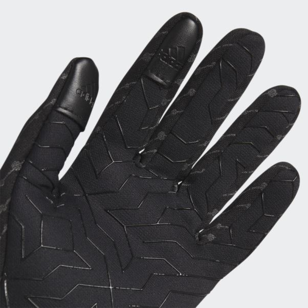 Gants En Jersey Noir Adidas