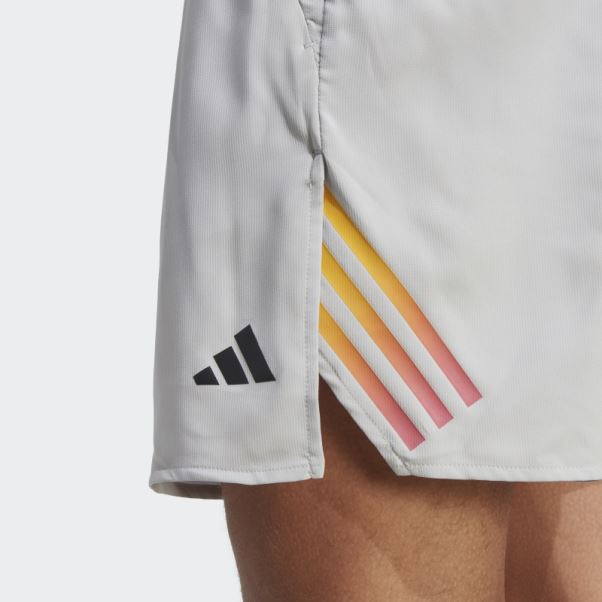 Adidas Train Icon 3-stripes Short D'entraînement Gris Chaud