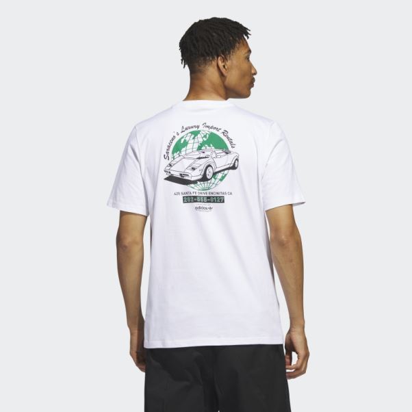 T-shirt Blanc Adidas Zach's Business