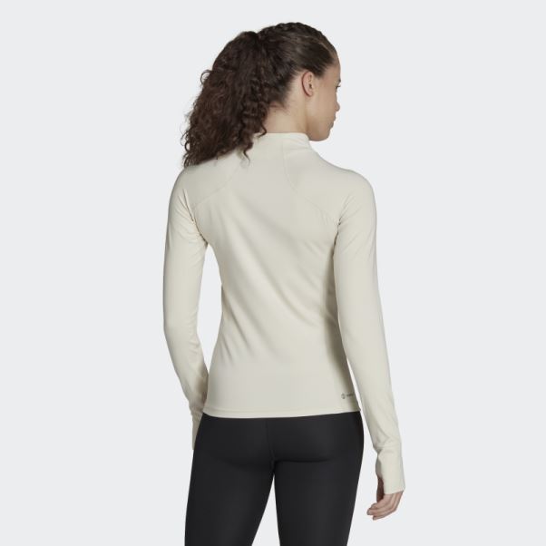 Techfit Aeroready Warm Haut D'entraînement à Manches Longues Adidas Aluminium