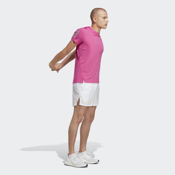 Propre Le T-shirt De Course Fuchsia Adidas
