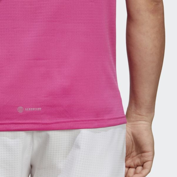Propre Le T-shirt De Course Fuchsia Adidas