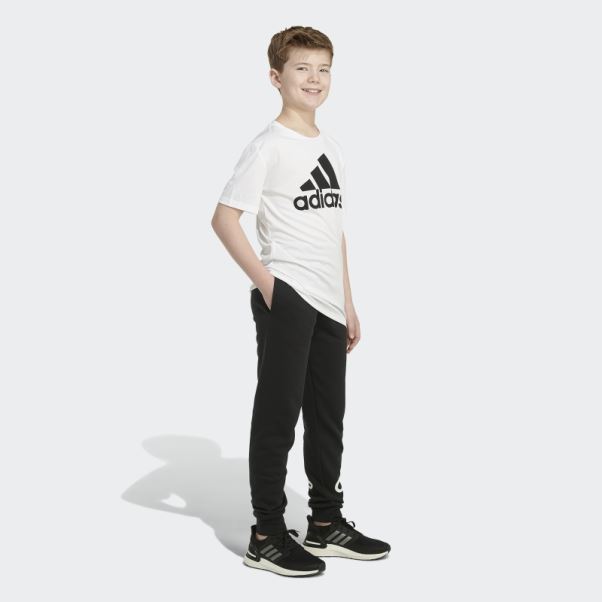 Pantalon De Jogging Essentiel En Coton Noir Adidas