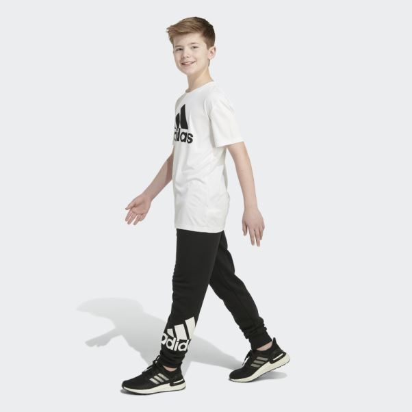 Pantalon De Jogging Essentiel En Coton Noir Adidas