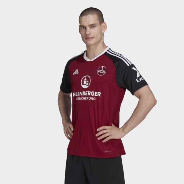 Maillot Domicile Fc Nﾨﾹrnberg 22/23 Adidas Bordeaux