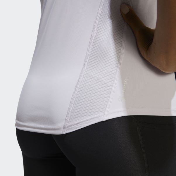Propre Le T-shirt De Course Adidas Aube Argentée