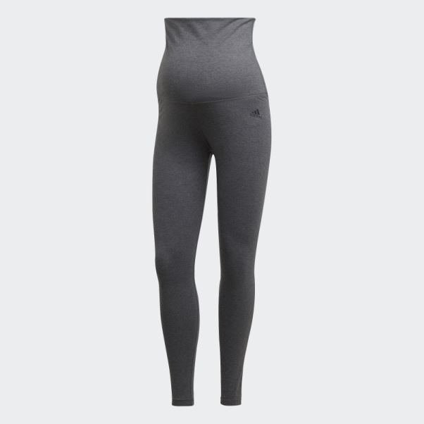 Gris Foncé Chiné Adidas Essentials Leggings En Coton (maternité)