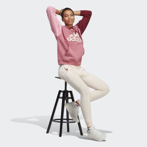 Pantalon à Revers En Molleton à 3 Bandes Essentials Adidas Quartz