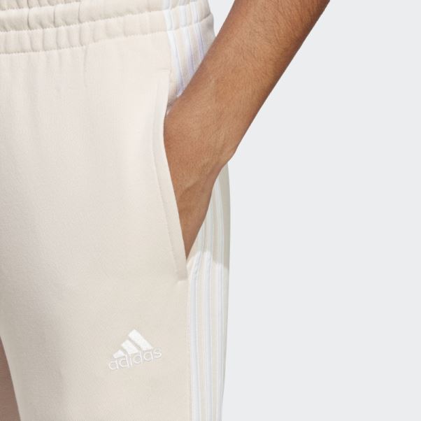 Pantalon à Revers En Molleton à 3 Bandes Essentials Adidas Quartz