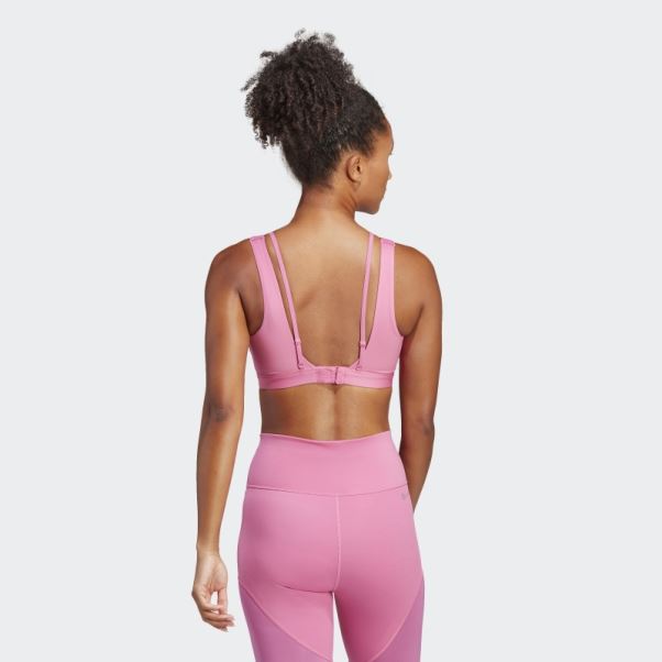 Soutien-gorge à Maintien Moyen Fuchsia Powerimpact Luxe Adidas
