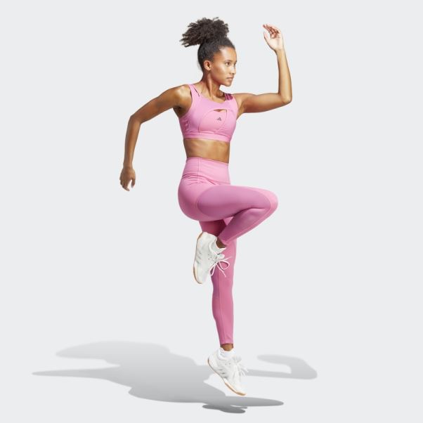 Soutien-gorge à Maintien Moyen Fuchsia Powerimpact Luxe Adidas