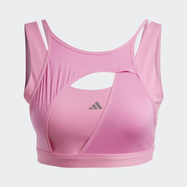 Soutien-gorge à Maintien Moyen Fuchsia Powerimpact Luxe Adidas
