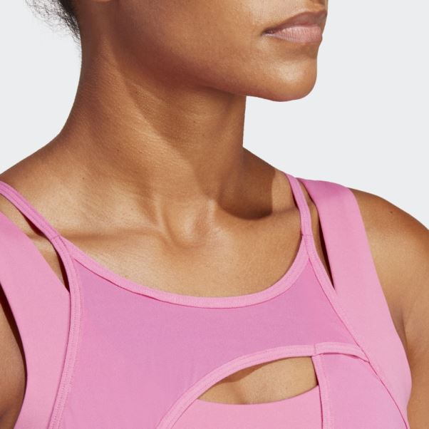 Soutien-gorge à Maintien Moyen Fuchsia Powerimpact Luxe Adidas