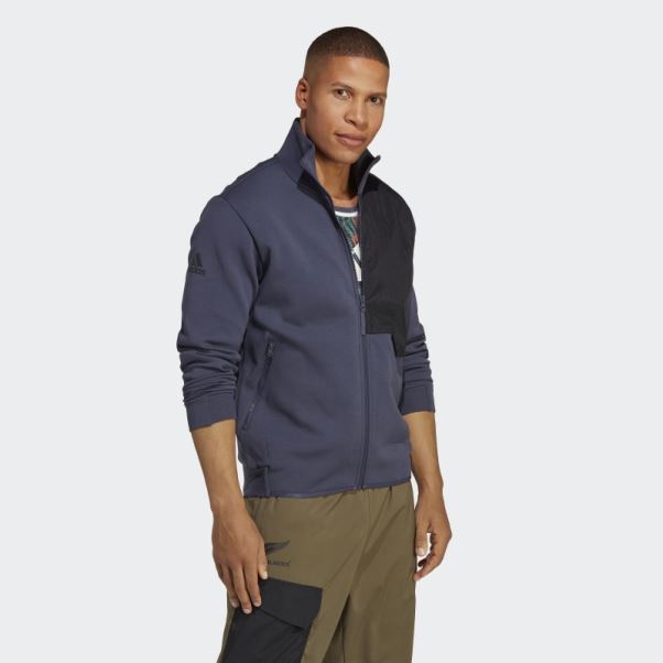 Veste Adidas All Blacks Rugby Lifestyle Bleu Marine