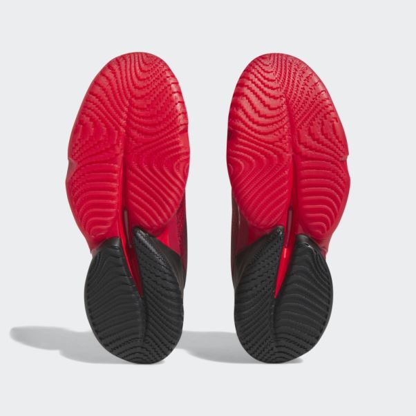 Mode Victoire Rouge Adidas D.o.n. Numéro 4 Chaussures De Basket
