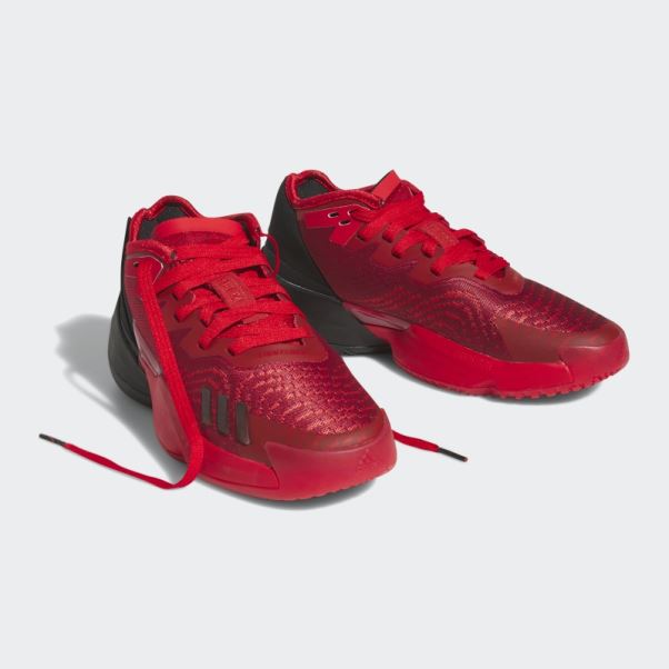 Mode Victoire Rouge Adidas D.o.n. Numéro 4 Chaussures De Basket