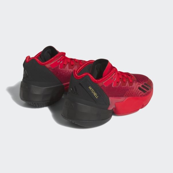 Mode Victoire Rouge Adidas D.o.n. Numéro 4 Chaussures De Basket