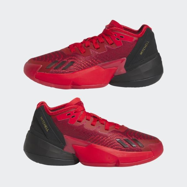 Mode Victoire Rouge Adidas D.o.n. Numéro 4 Chaussures De Basket