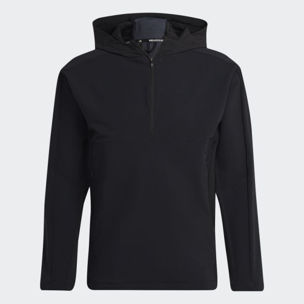 Sweat à Capuche Noir Zippé En Cordura D'entraînement Adidas