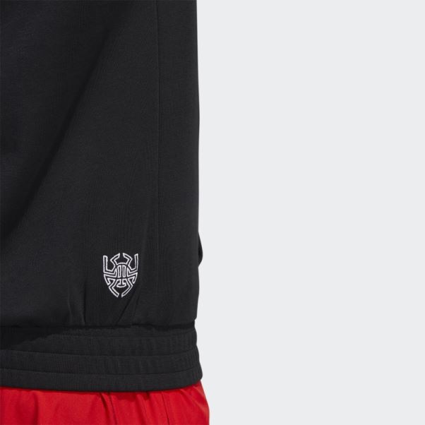 Donovan Mitchell Sweat à Capuche Manches Courtes Noir Adidas