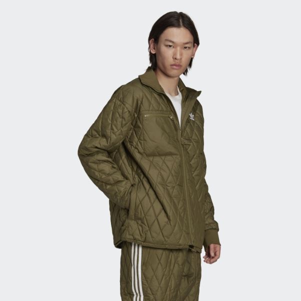 Veste D'archive Matelassée Adidas Adicolor Classics Olive